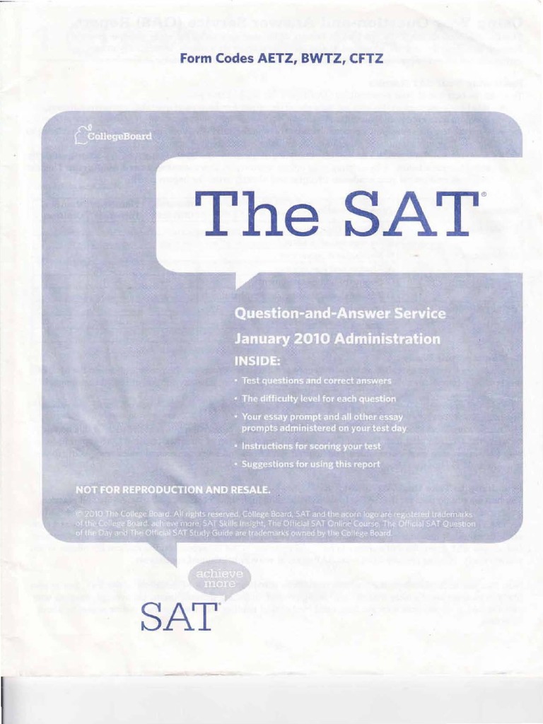 sat essay prompts list January 2010 essay prompt sat